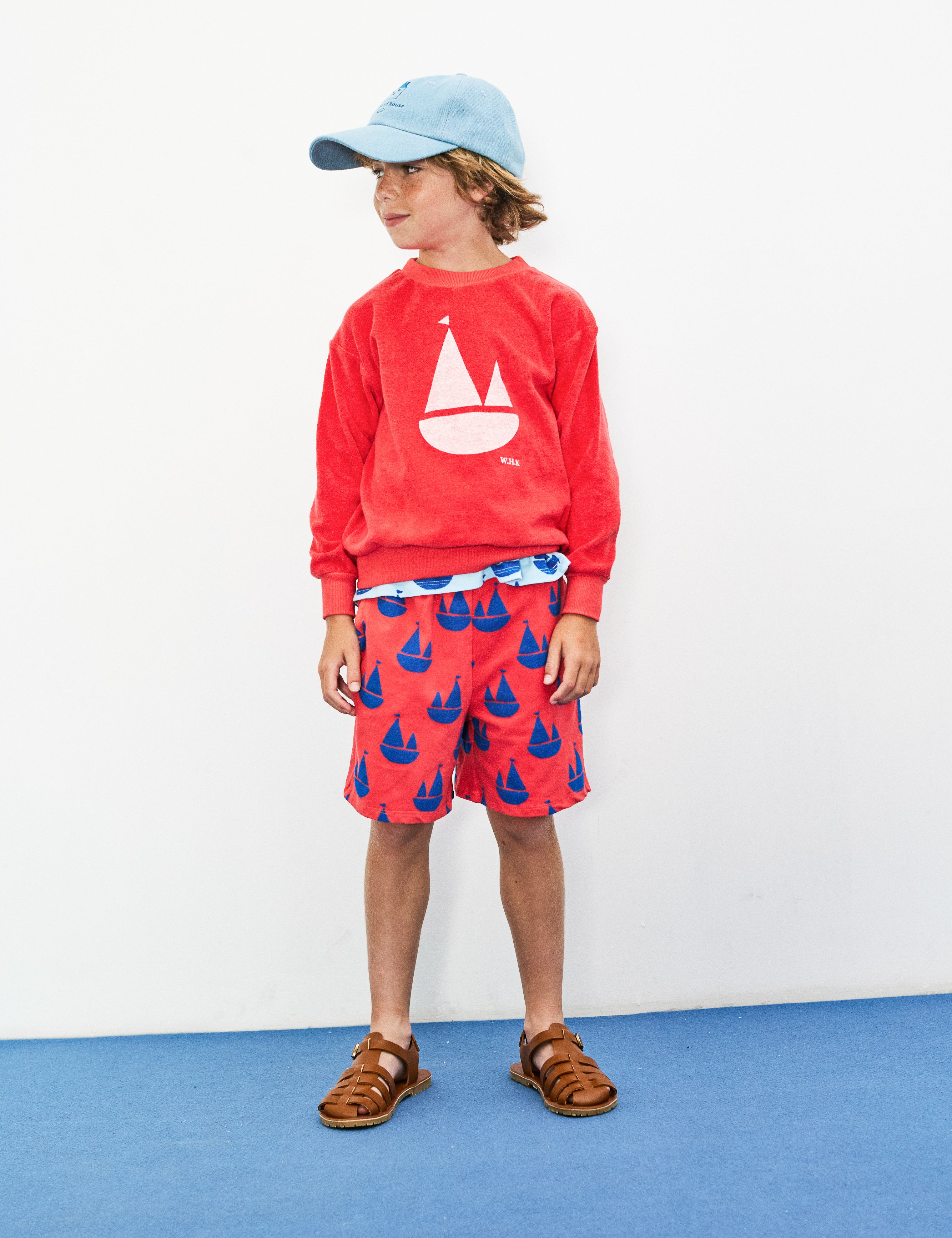 Weekend House Kids kids boat-shaped sweatshirt
