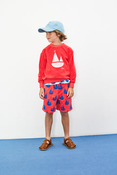 Weekend House Kids kids boat-shaped sweatshirt