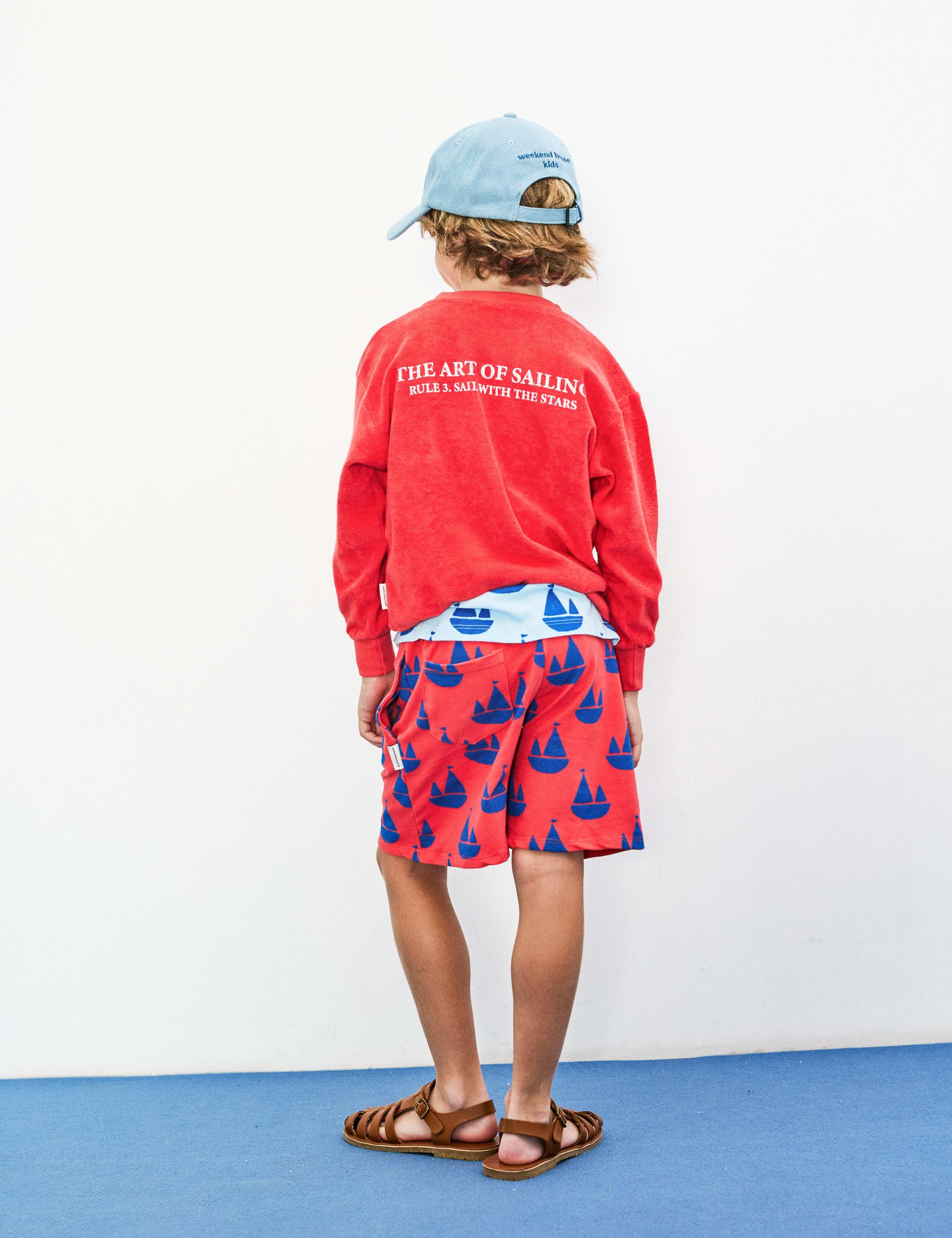 Weekend House Kids kids boat-shaped sweatshirt
