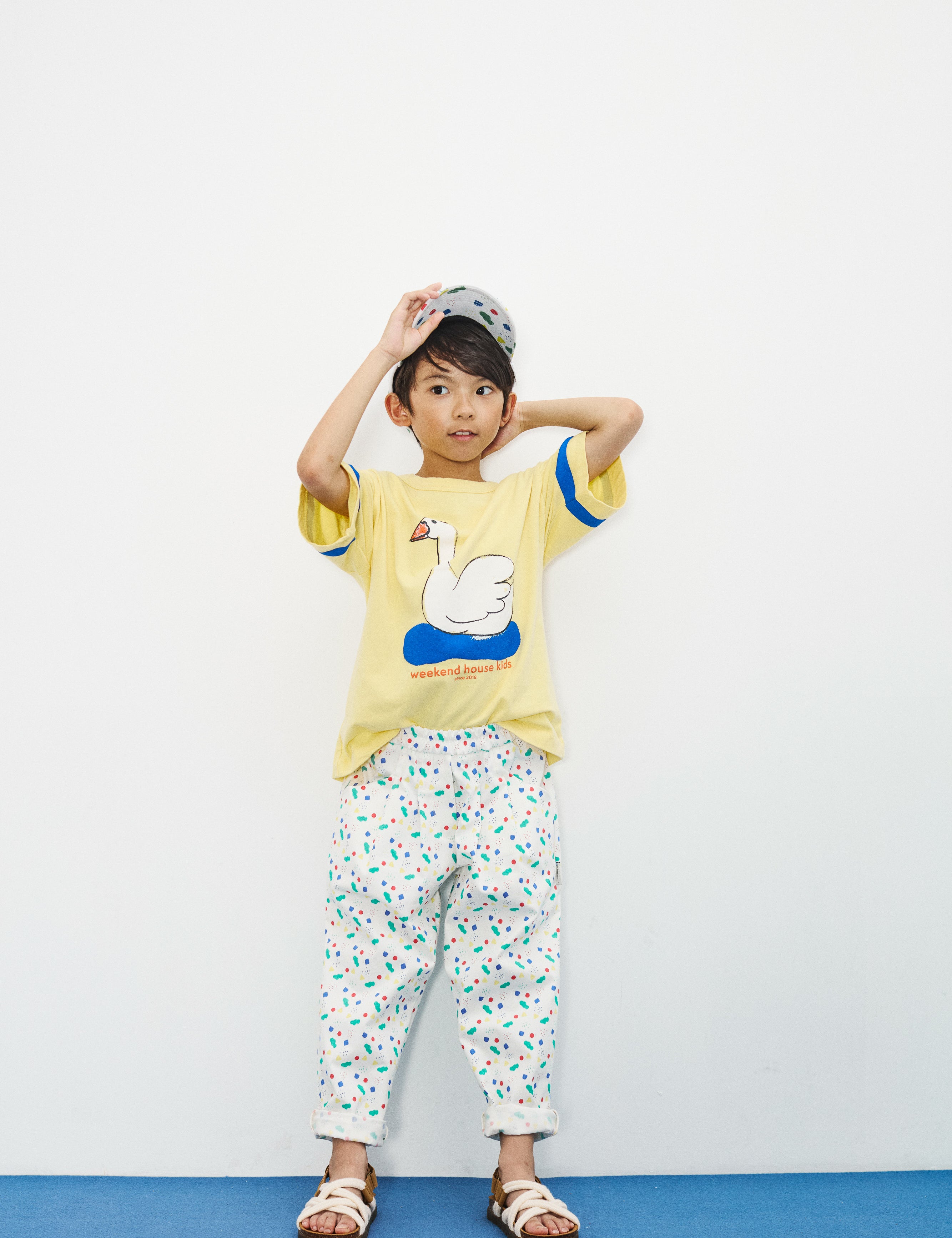 Weekend House Kids kids white t-shirt with swan design