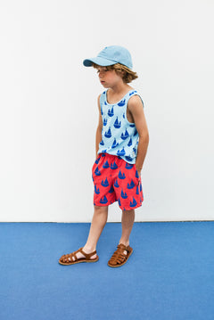 Weekend House Kids kids bermuda shorts in all-over boat print