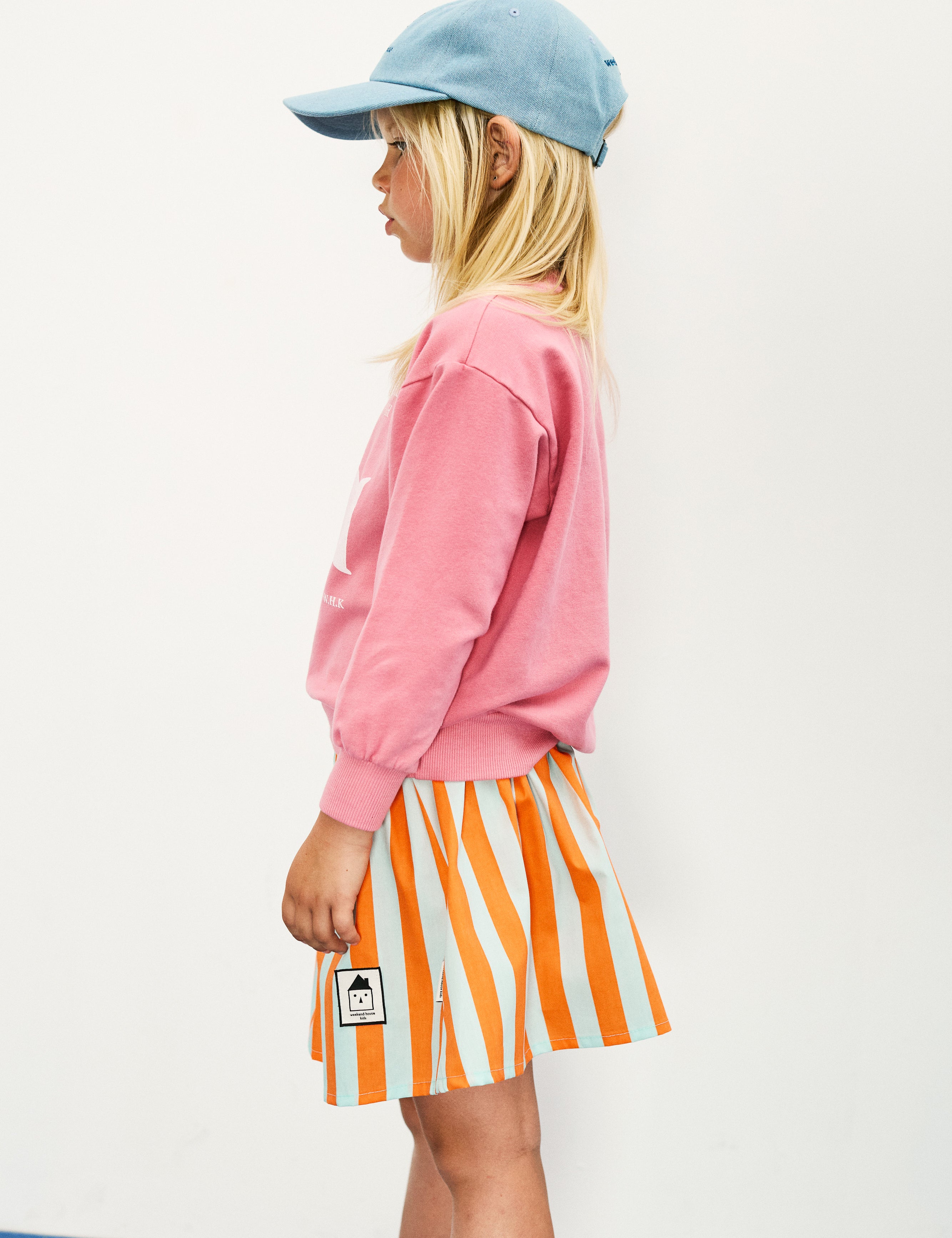 Weekend House Kids girls short skirt in stripes