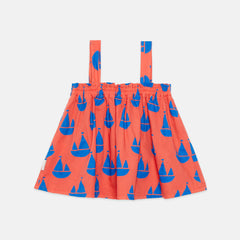 Weekend House Kids kids top in all-over boat print