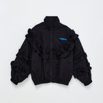 Ruffles Nylon Jacket Black — Maison Mangostan FW26