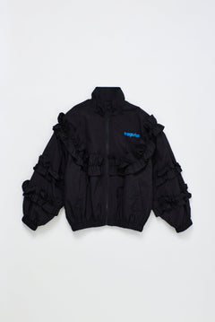 Ruffles Nylon Jacket Black — Maison Mangostan FW26