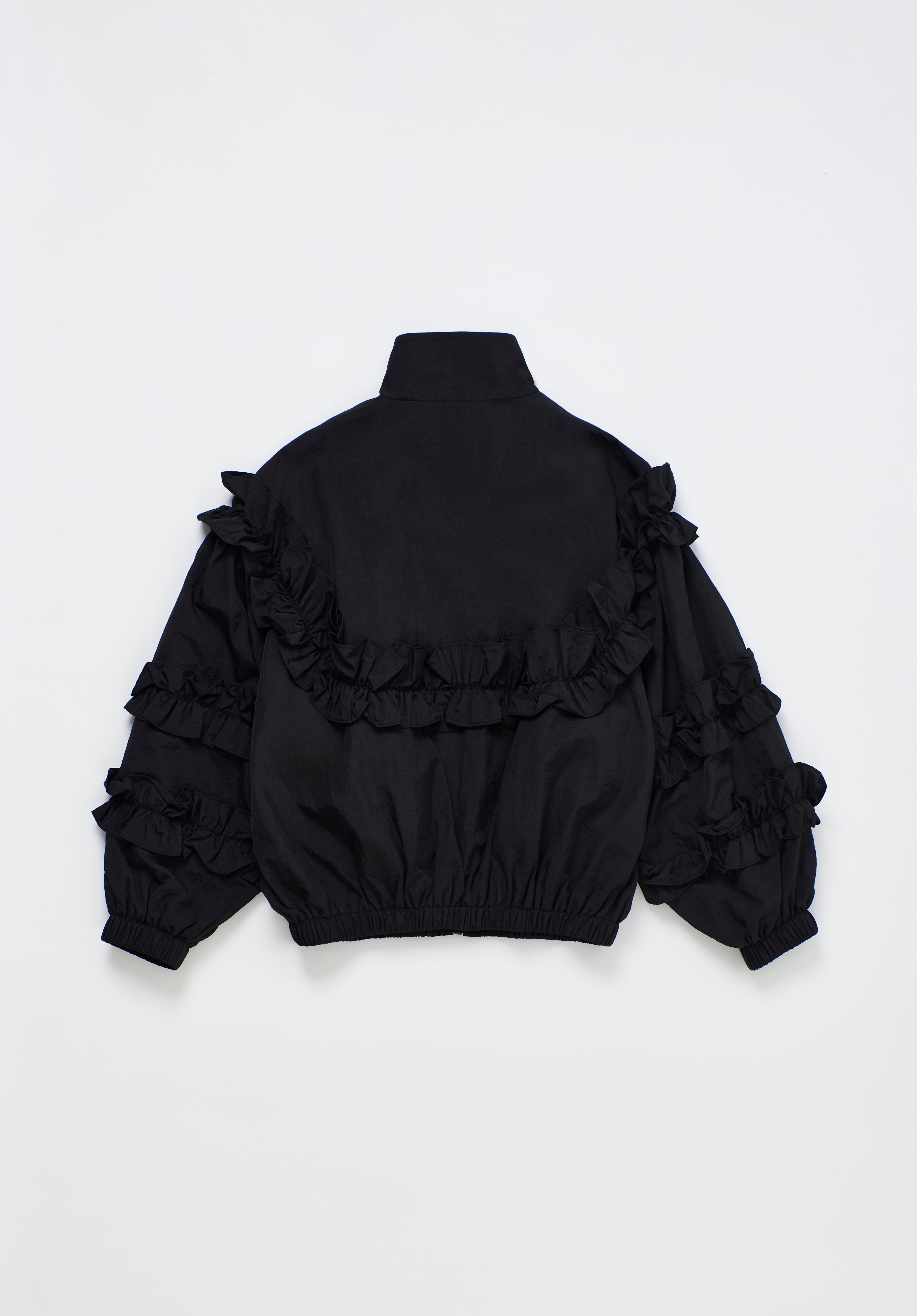 Ruffles Nylon Jacket Black — view 2