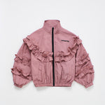 Ruffles Nylon Jacket Pink — Maison Mangostan FW26