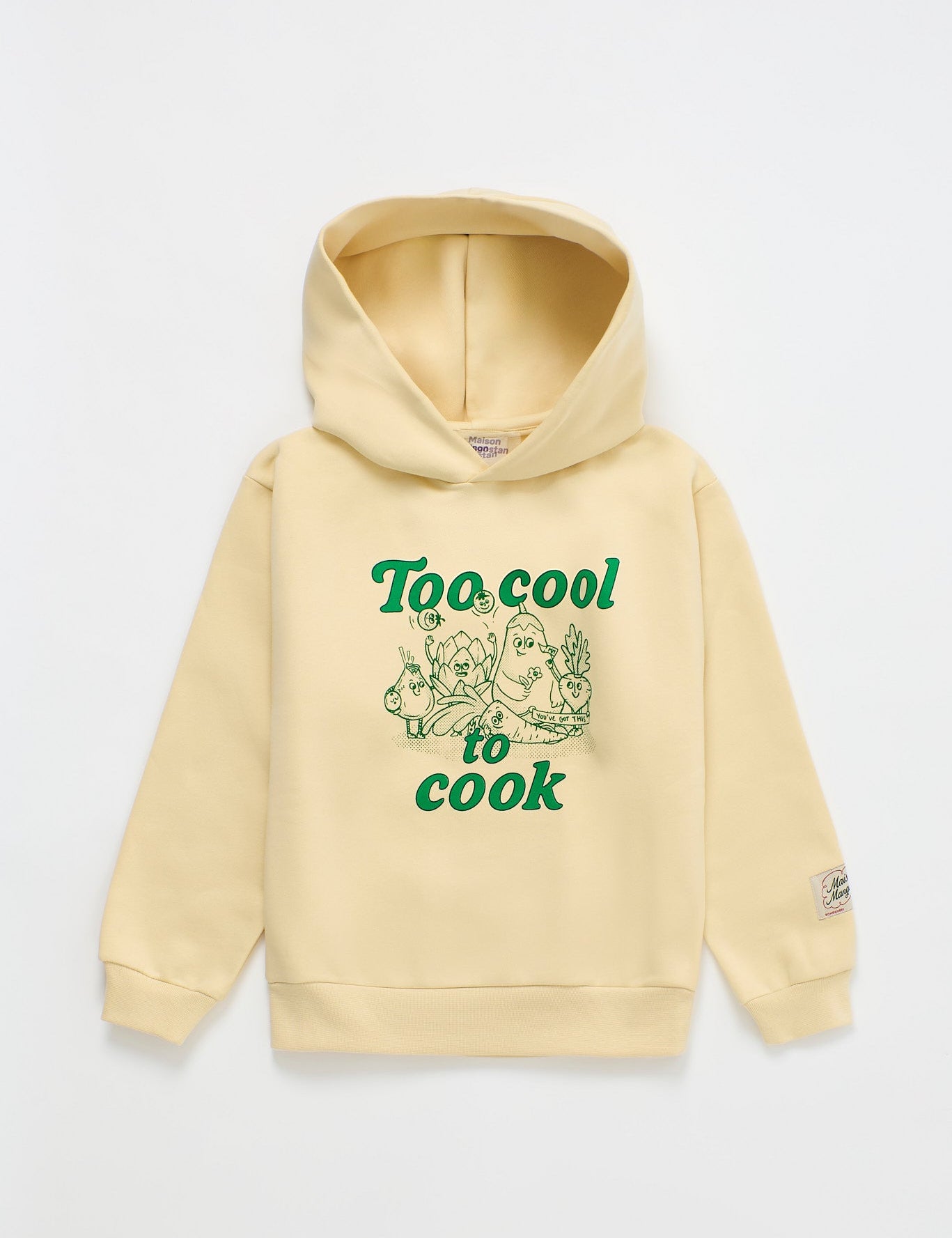 Too Cool To Cook Hoodie Beige — Maison Mangostan FW26
