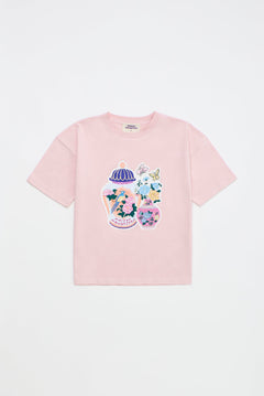 Porcelain T-Shirt Pink — Maison Mangostan FW26