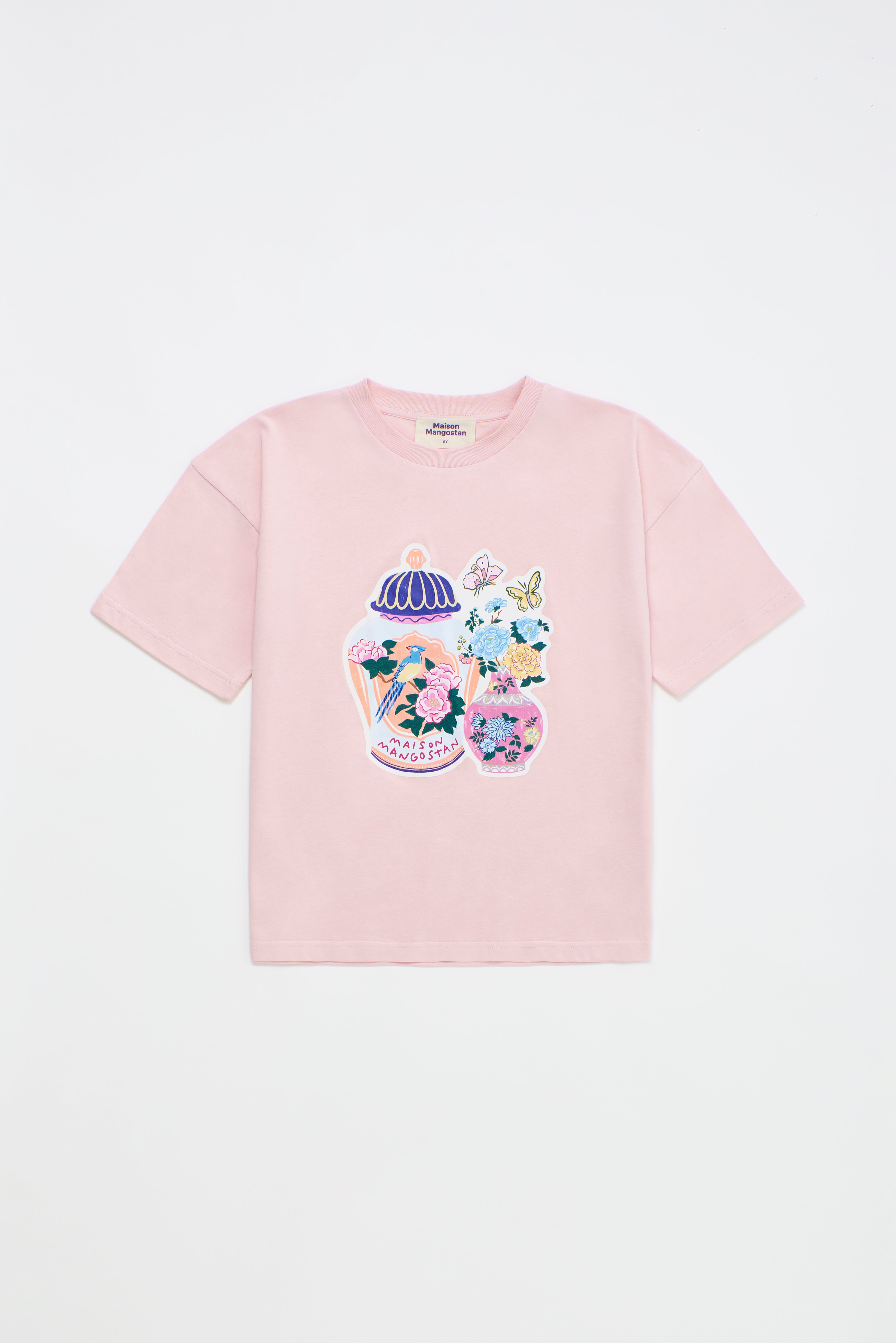 Porcelain T-Shirt Pink — Maison Mangostan FW26