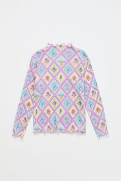 Postcard Canale T-Shirt Lilac — Maison Mangostan FW26