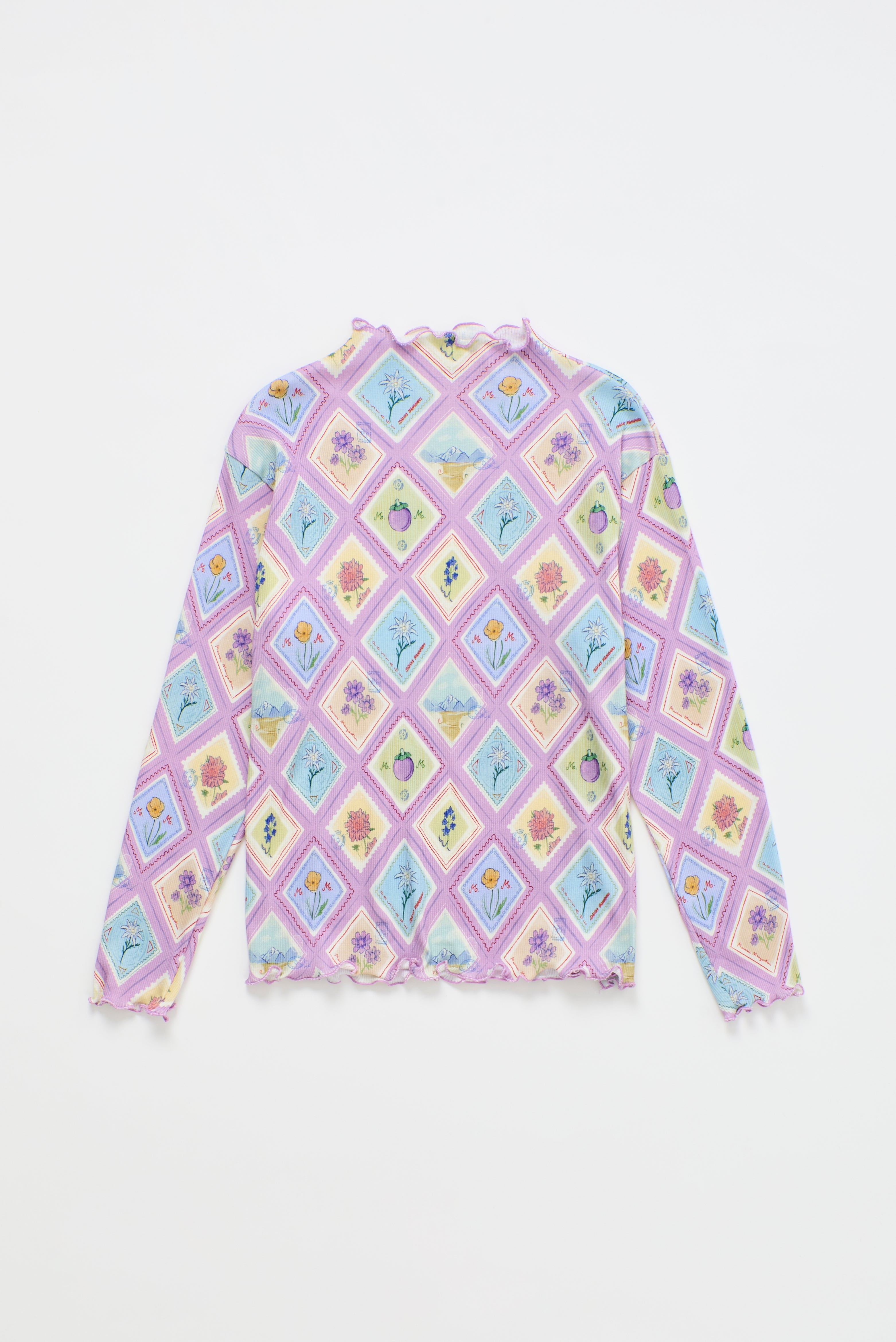 Postcard Canale T-Shirt Lilac — Maison Mangostan FW26