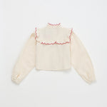 Vegetables Embroidery Shirt Angora — view 2