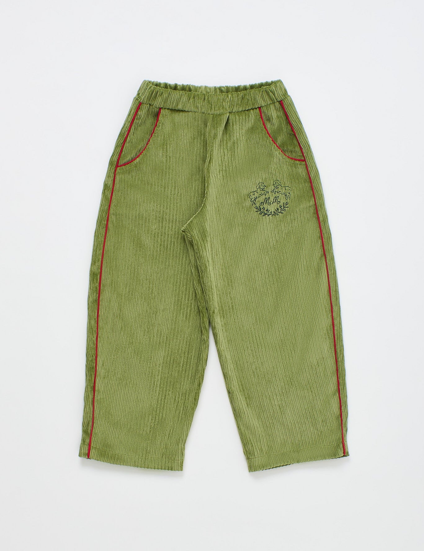 Corduroy Pants Green — Maison Mangostan FW26