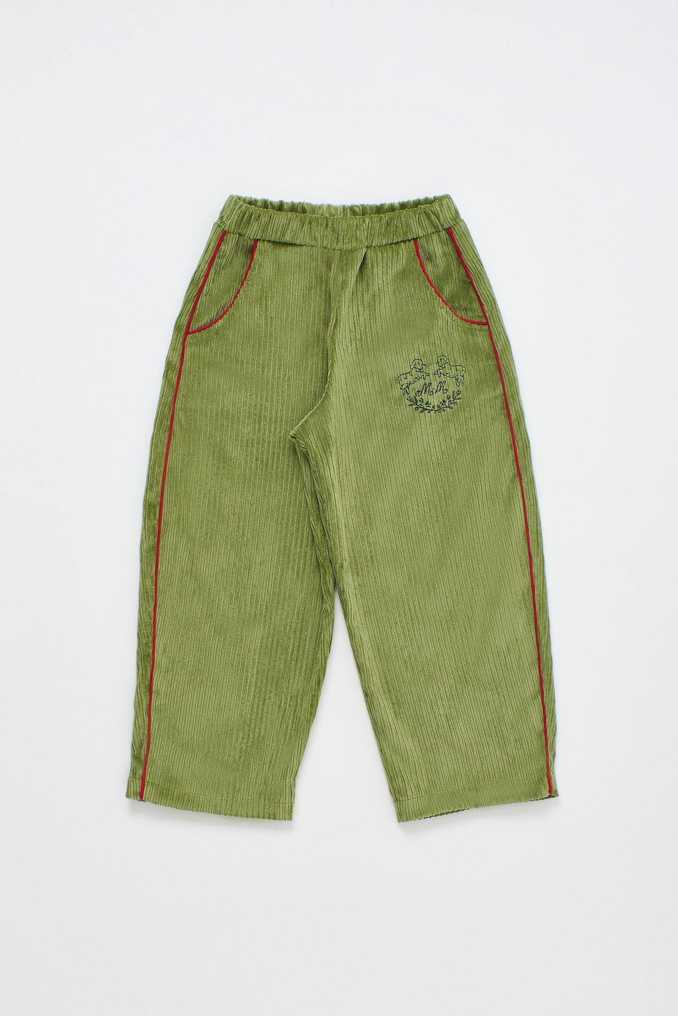 Corduroy Pants Green — Maison Mangostan FW26
