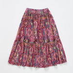 Carpet Velvet Skirt Burgundy — Maison Mangostan FW26