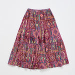Carpet Velvet Skirt Burgundy — view 2