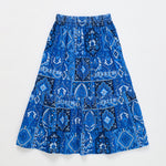 Carpet Microcorduroy Skirt Blue — Maison Mangostan FW26