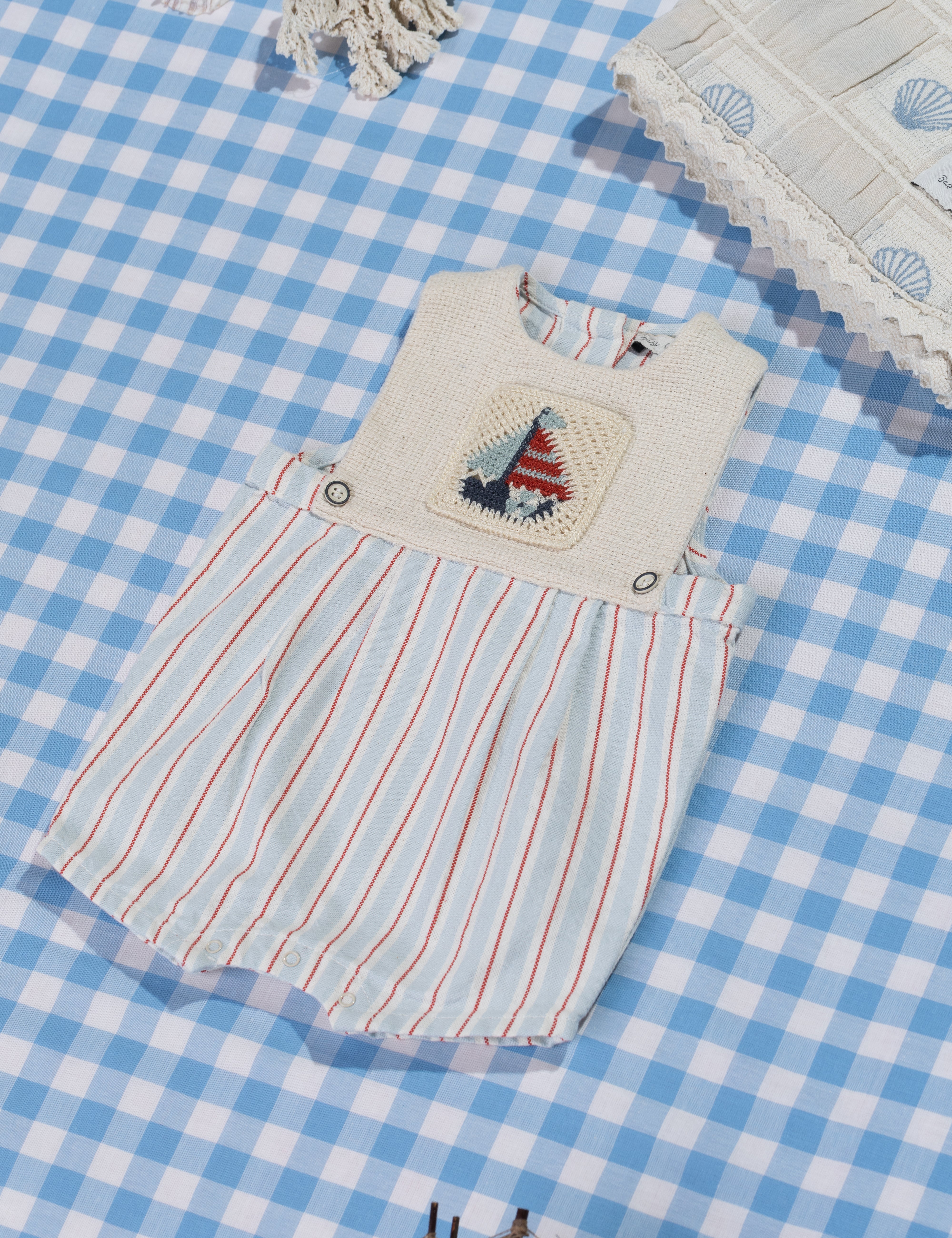 Bebe Organic baby romper in organic cotton