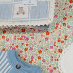 Bebe Organic organic cotton baby blanket with teddy bear design