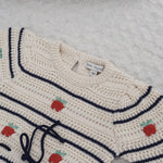 Bebe Organic Baby Knit Romper in Fall Apple (Daisy)