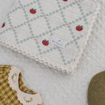 Bebe Organic Organic Cotton Baby Blanket in Apple Patchwork
