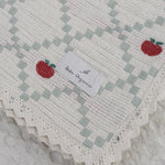 Bebe Organic Organic Cotton Baby Blanket in Apple Patchwork