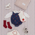 Bebe Organic Baby Cotton Blouse in Heart Lace (Anita)