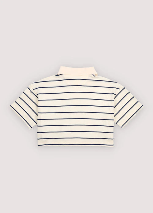 Acacia Teen Polo Ecru Stripes