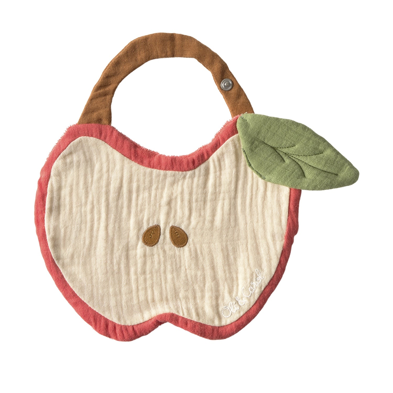 Oli & Carol Pepa the Apple baby bib
