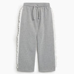 Girls' Ash Brushed Fleece Joggers in Grey by The New Society