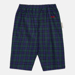 Baby Checked Poplin Trousers in Blue - front