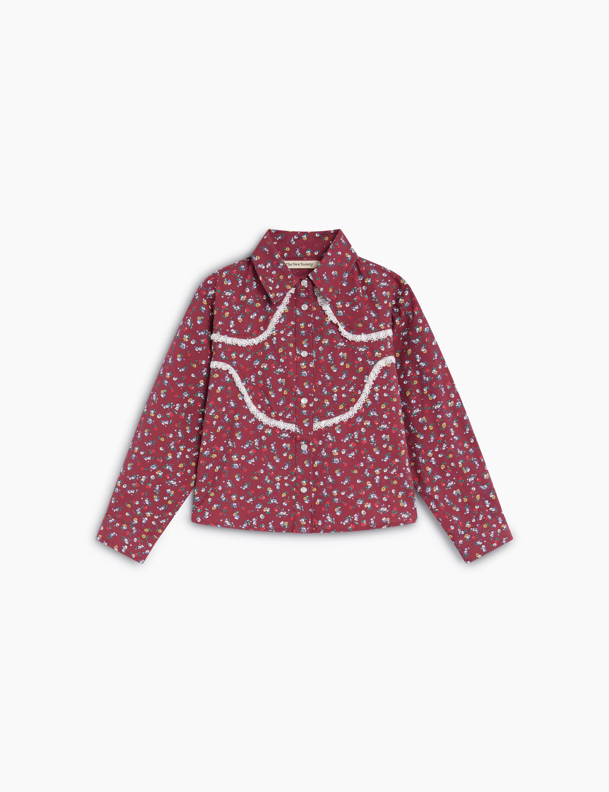 Girls' Bloom Floral Print Cotton Shirt by The New Society