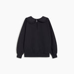 Kids' Bluff Cotton Sweatshirt with Contrast Collar by The New Society