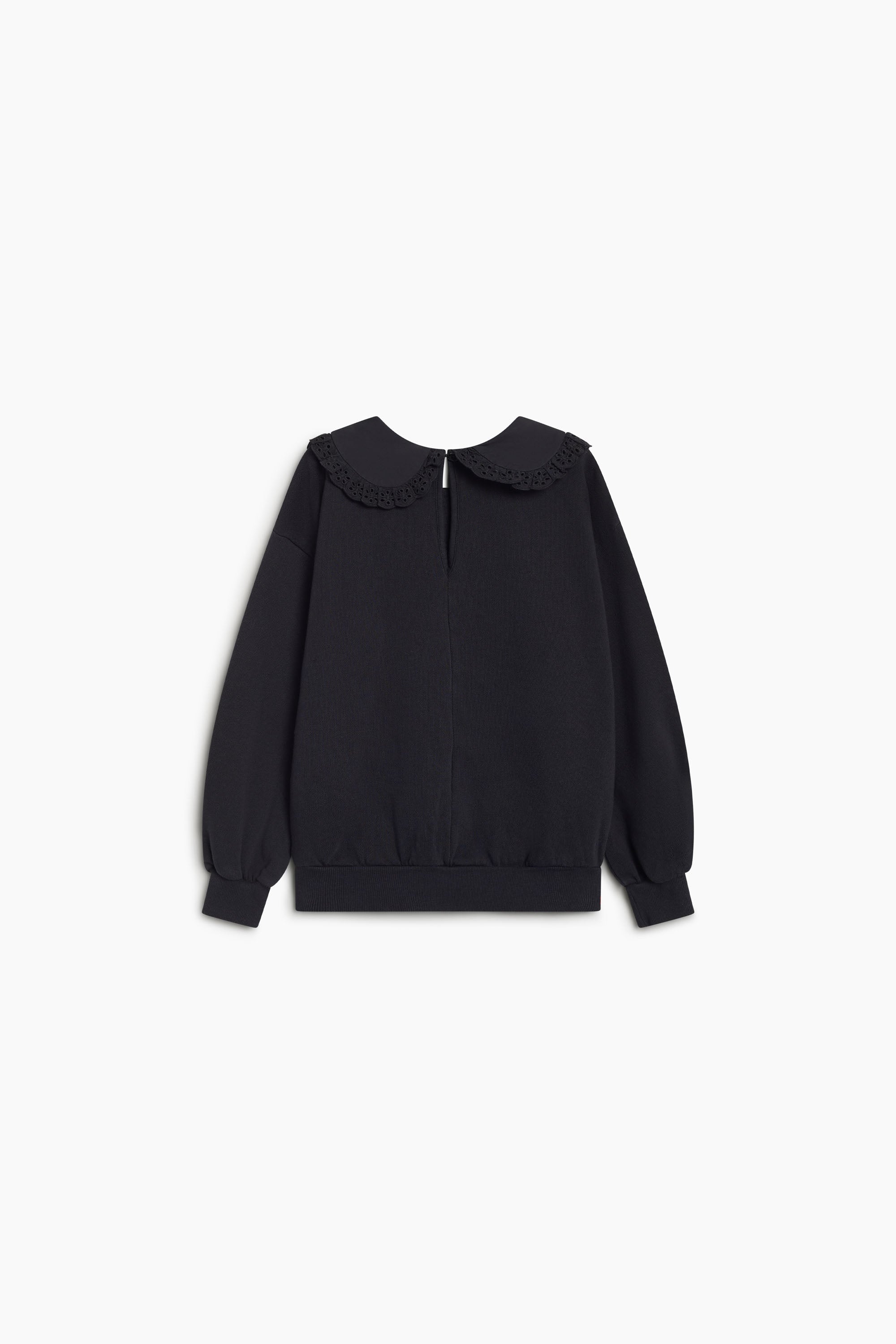 Kids' Bluff Cotton Sweatshirt with Contrast Collar by The New Society