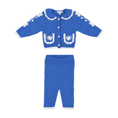 Baby Cosette Nordic Wool Blend Cardigan & Leggings Set by Bebe Organic