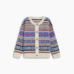 Kids' Caia Multicolour Jacquard Knit Cardigan by The New Society