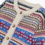 Kids' Caia Multicolour Jacquard Knit Cardigan by The New Society