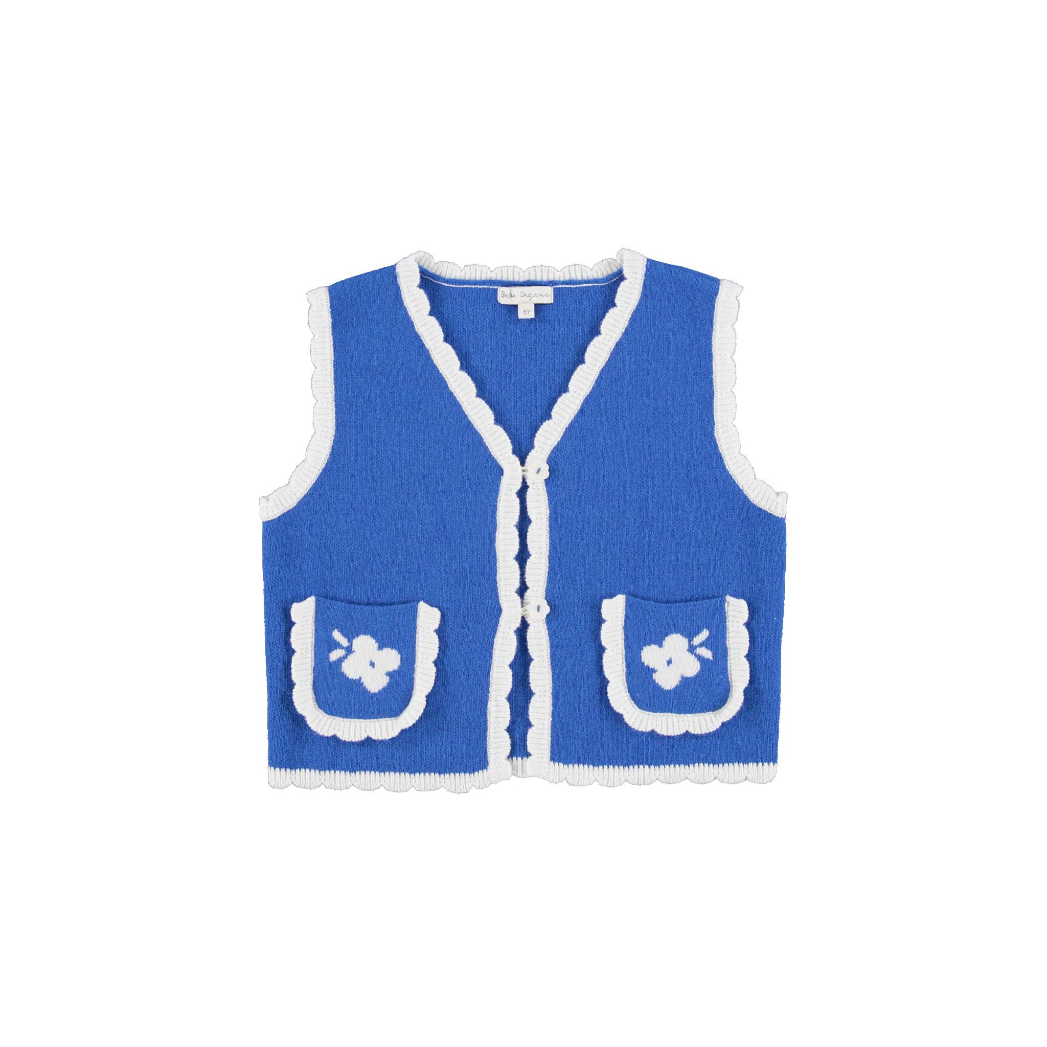 Kids' Wool Blend Knit Vest in Nordic (Cosette) - studio white