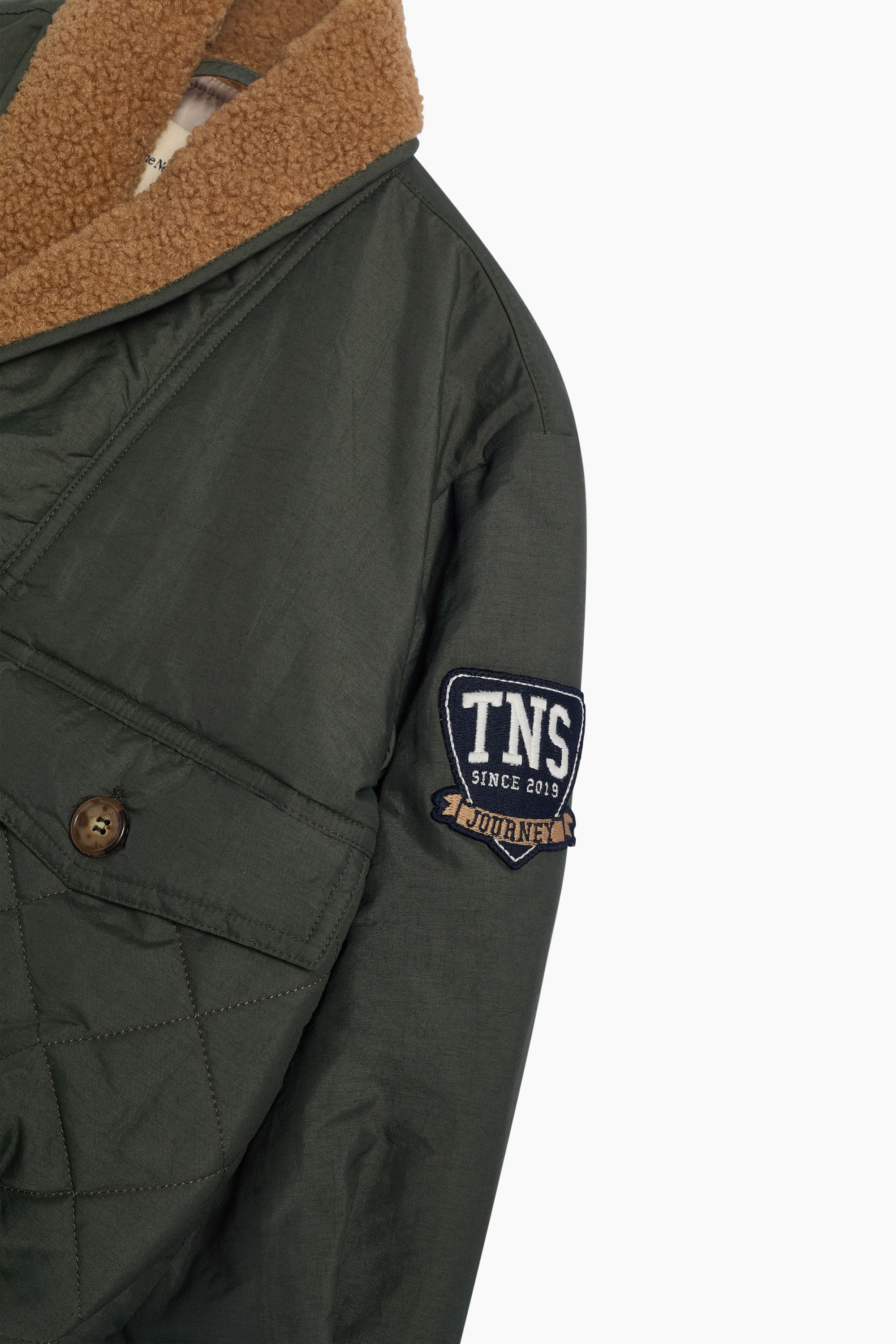 Kids' Dusk Padded Jacket with Shearling Collar by The New Society
