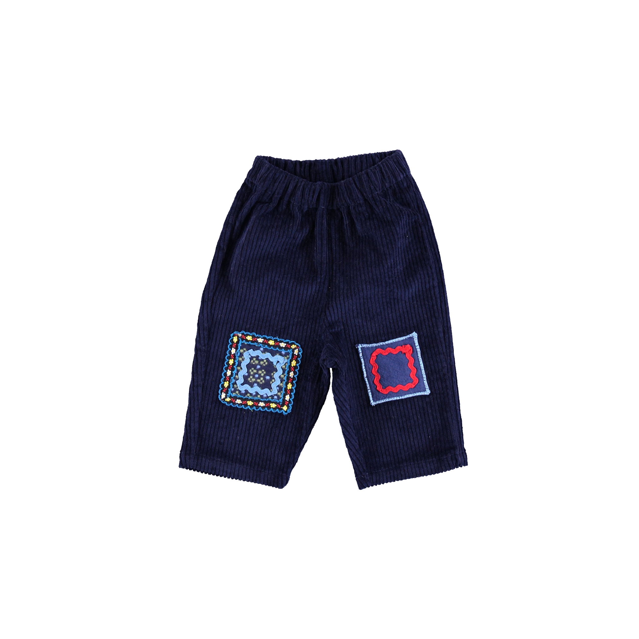 Baby Corduroy Pants in Midnight (Dylan) - studio white
