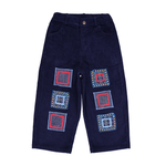 Kids' Corduroy Pants in Midnight (Dylan) - studio white