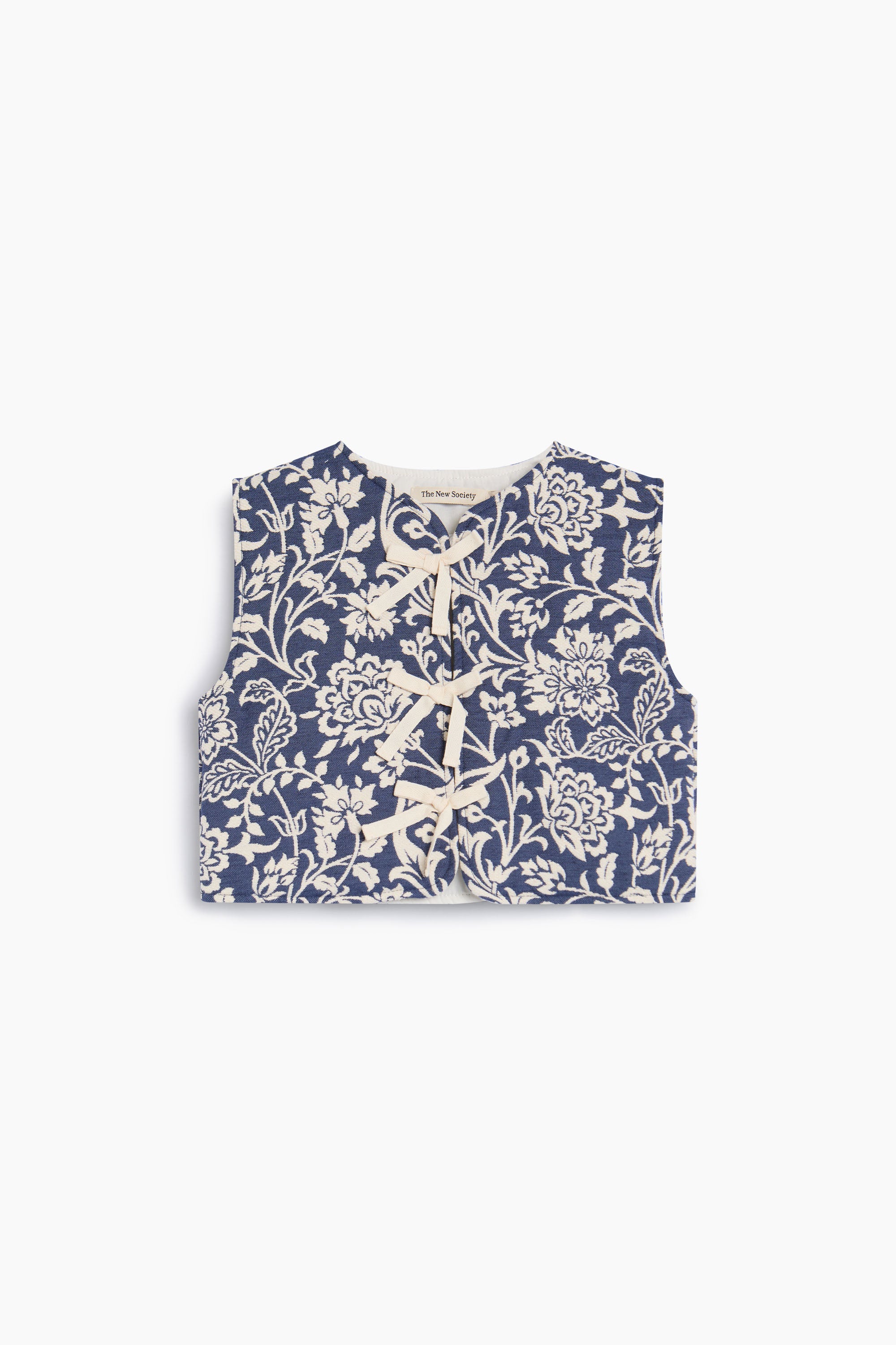 Girls' Eloween Jacquard Quilted Waistcoat by The New Society
