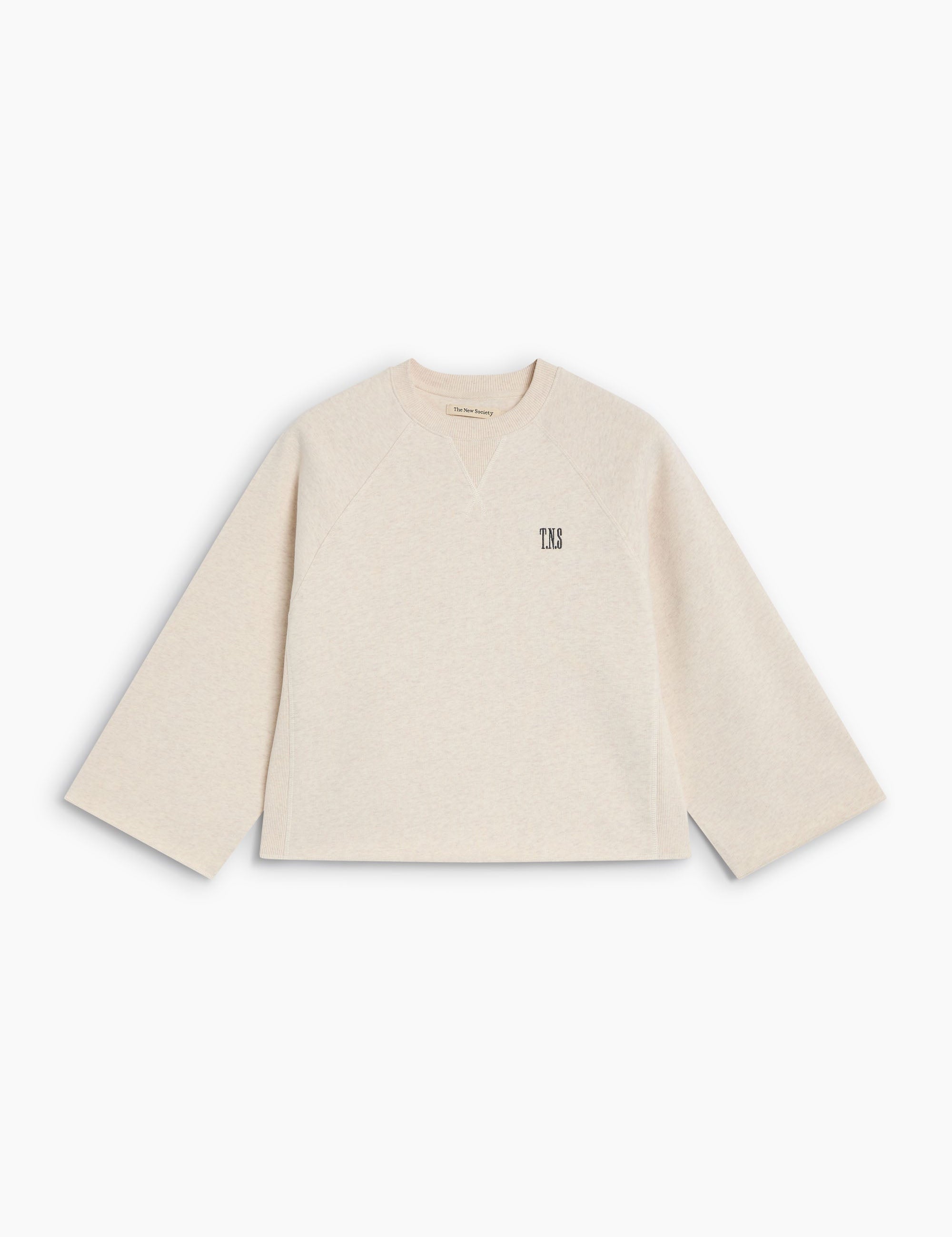 Kids' Fog Melange Raglan Sweatshirt by The New Society