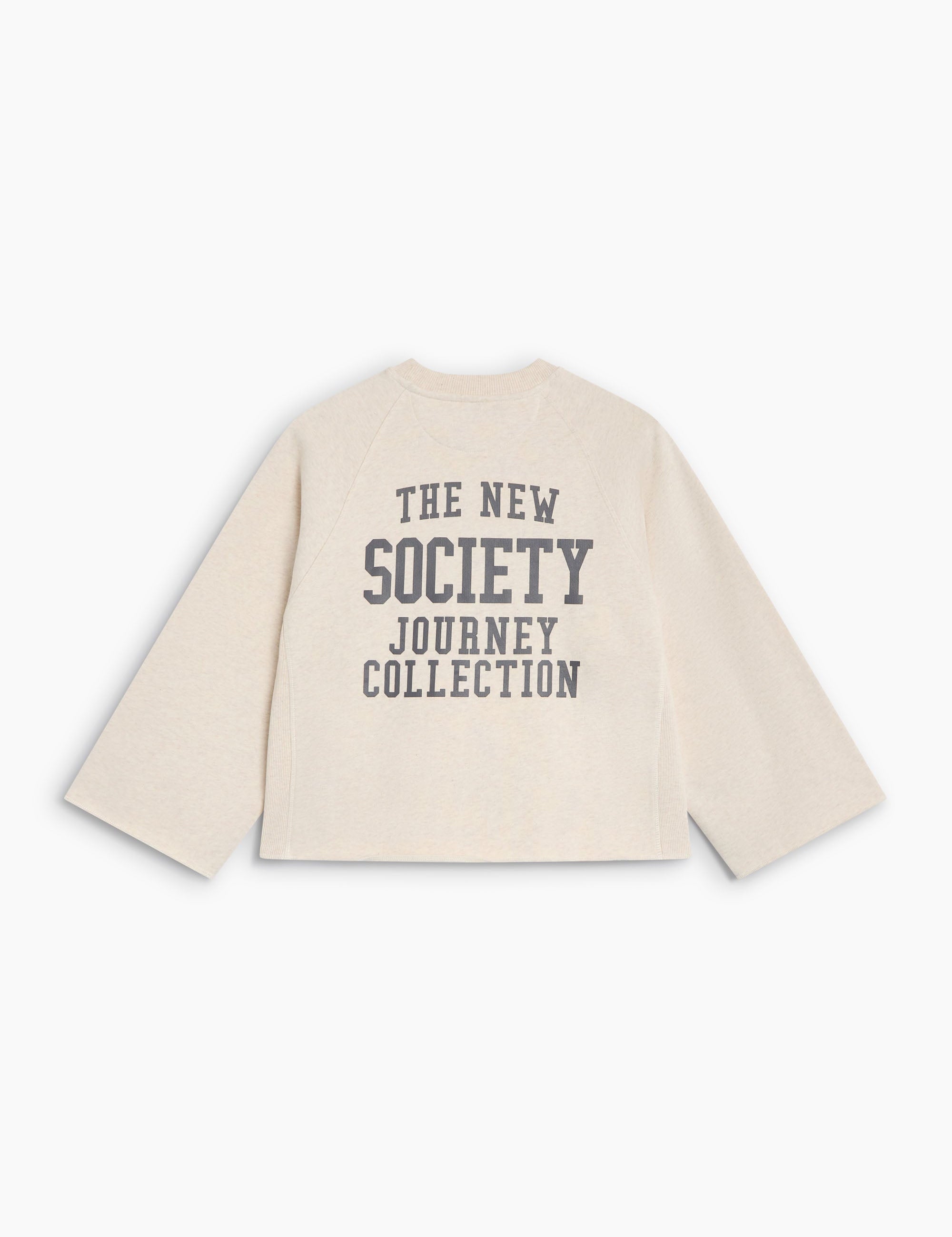 Kids' Fog Melange Raglan Sweatshirt by The New Society