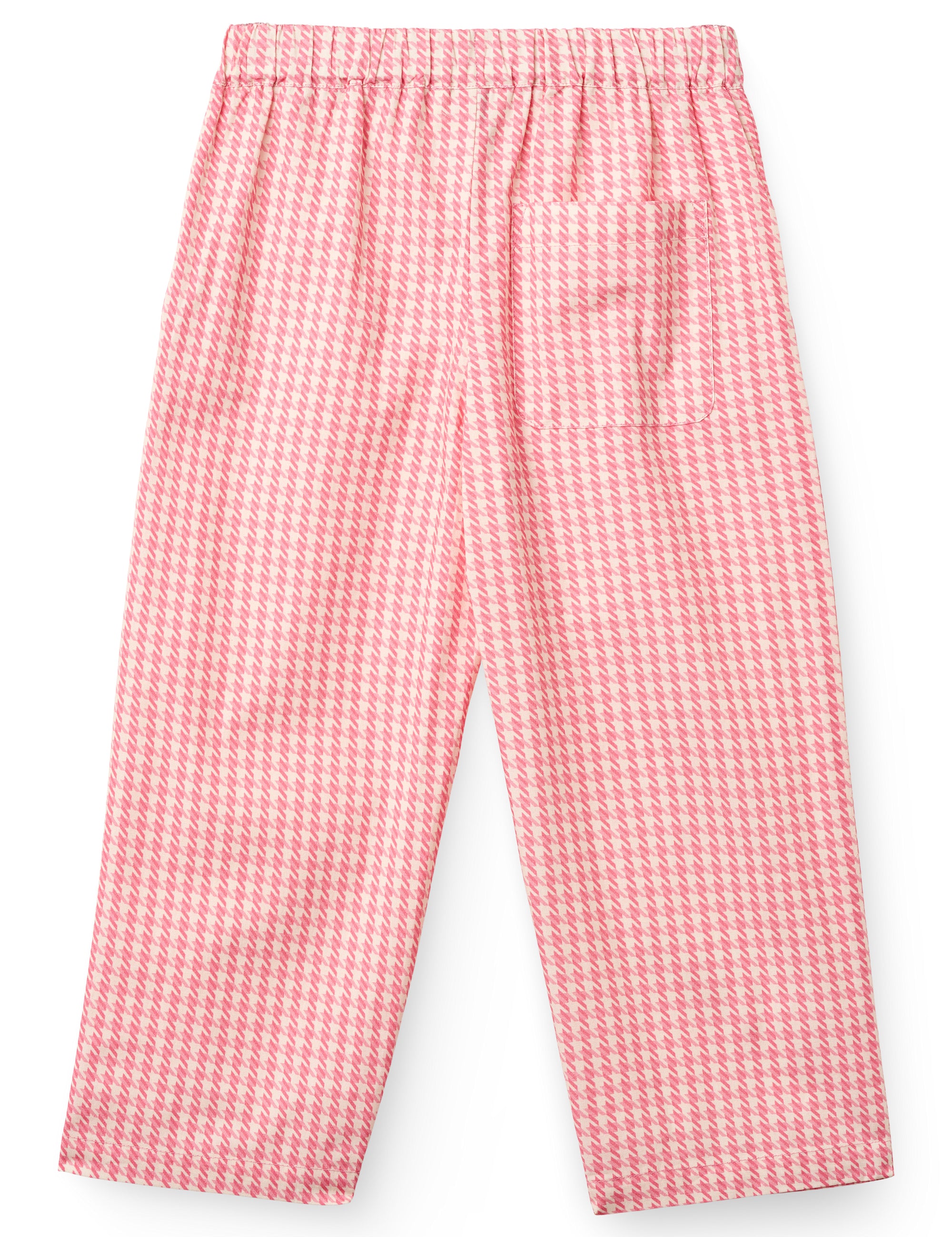 Copenhagen Colors kids houndstooth organic cotton pants in pink