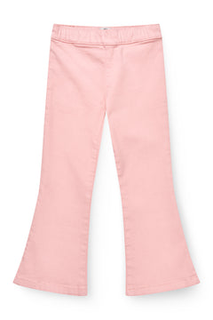 Copenhagen Colors girls flared cotton jeggings in pink