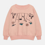 Kids' Playground Sweatshirt in Peach - front