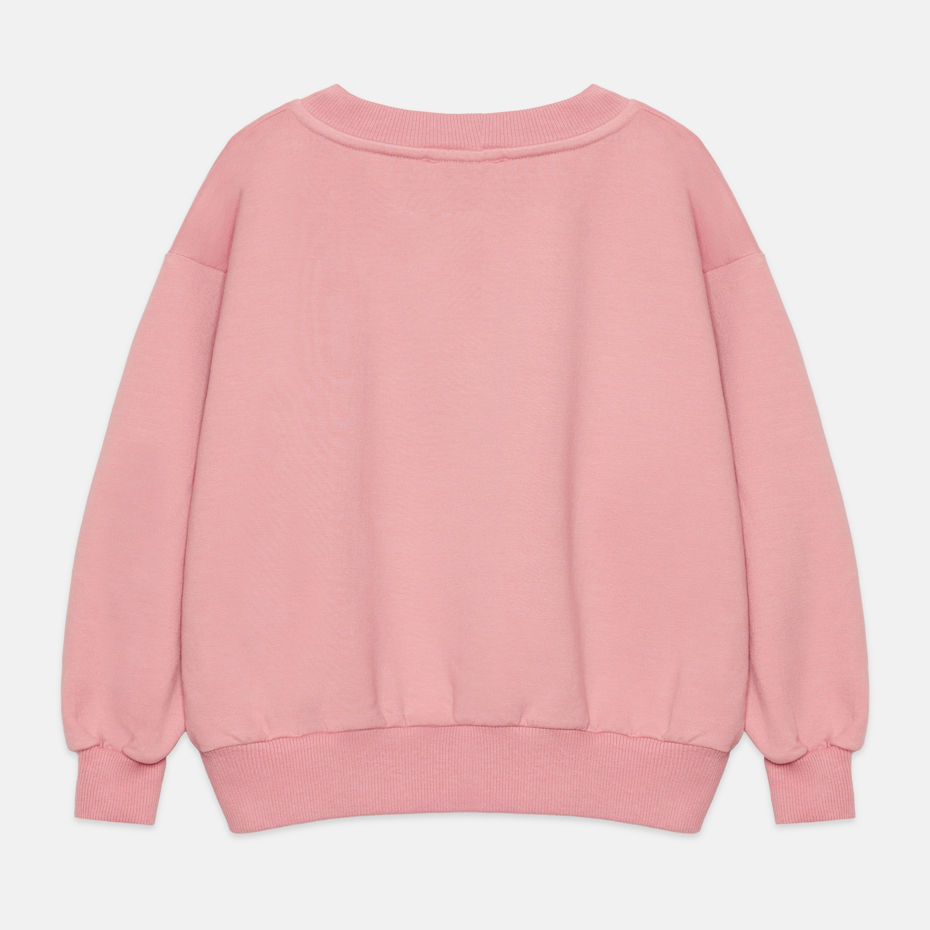 Kids' Messy Hair Sweatshirt in Pink - back