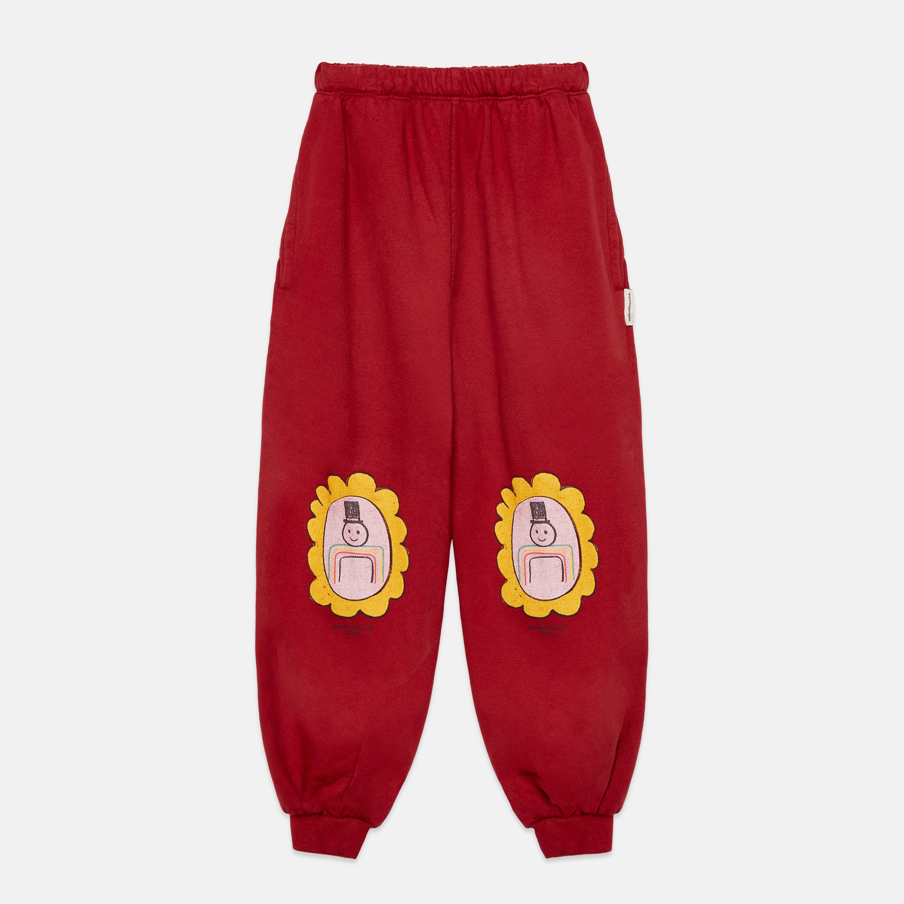 Kids' Mayor Joggers in Burgundy - front